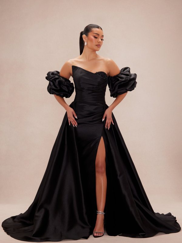 Lovers Lane Taffeta Gown - Black
